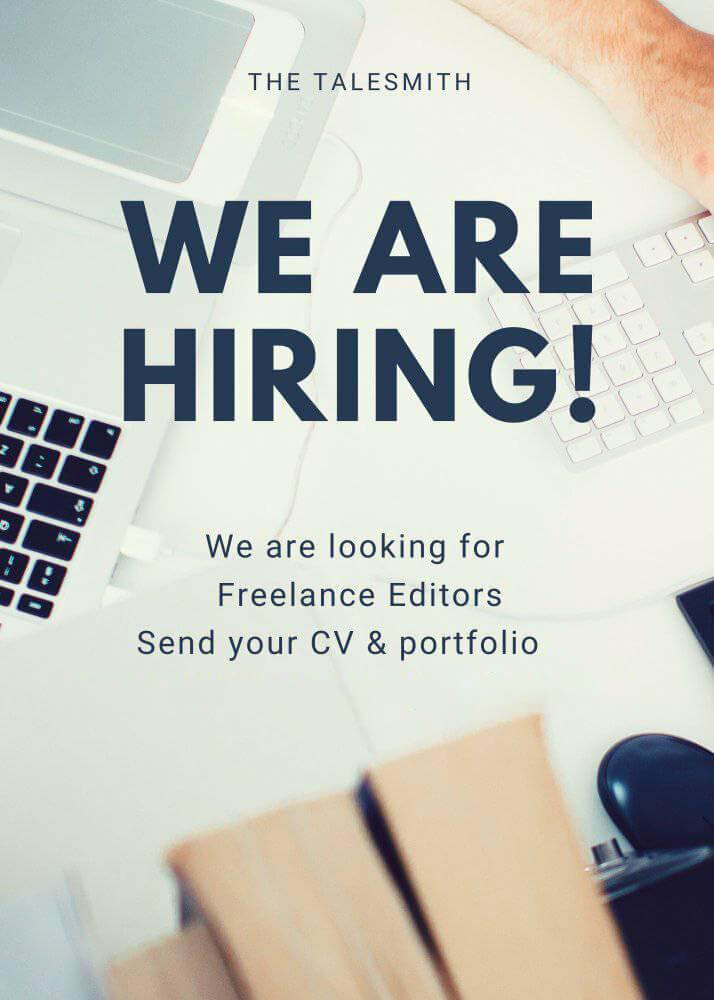 We are Hiring Editors